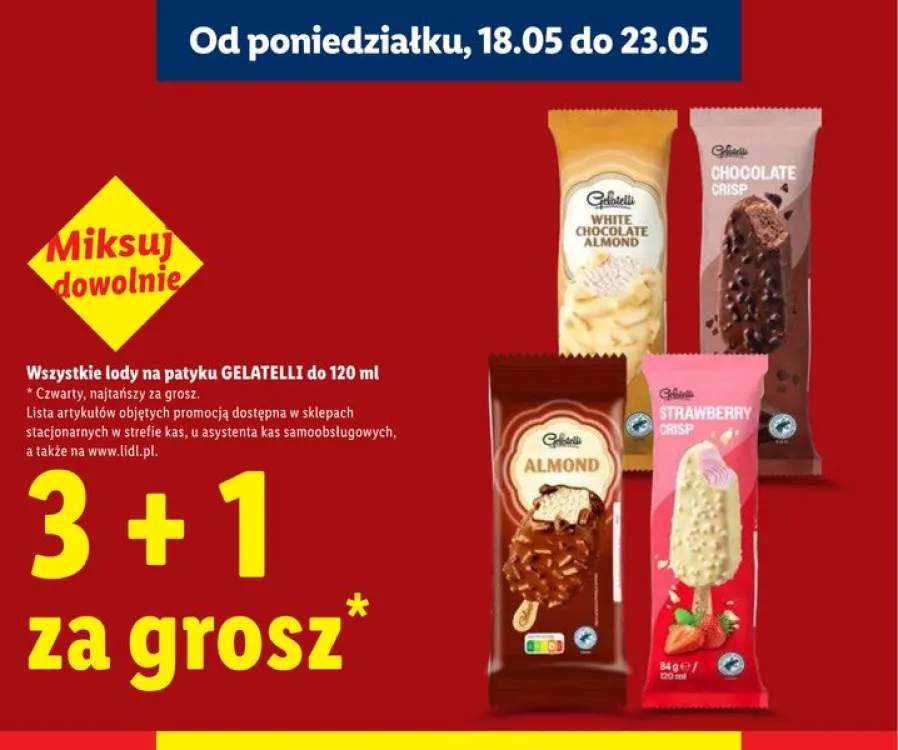Lody na patyku GELATELLI