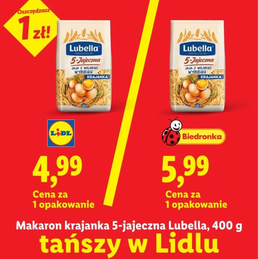 Makaron krajanka 5-jajeczna Lubella