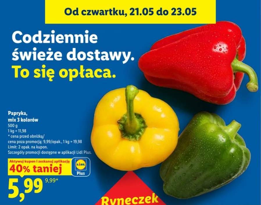 Papryka mix 3 kolorów