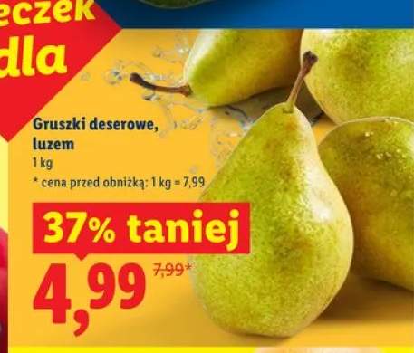 Gruszki deserowe luzem