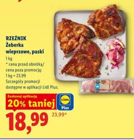 Żeberka wieprzowe paski RZEŹNIK
