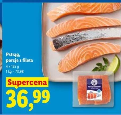 Pstrąg porcje z fileta