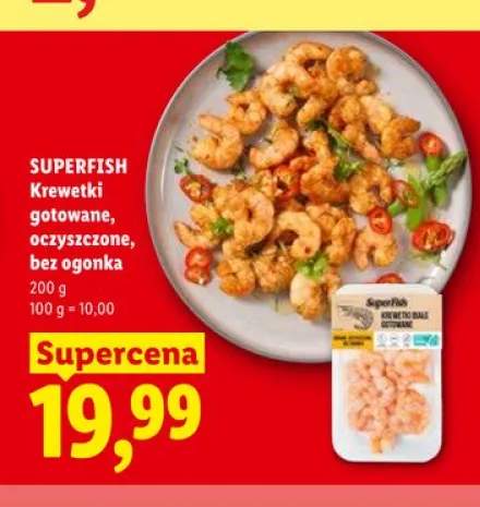 Krewetki gotowane oczyszczone bez ogonka SUPERFISH