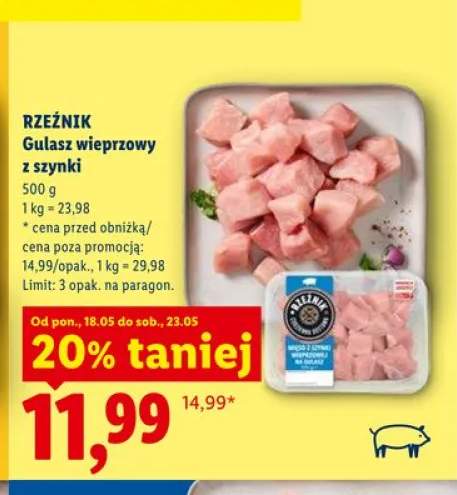 Gulasz wieprzowy z szynki Rzeźnik