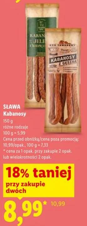 Kabanosy z gęsiną SŁAWA