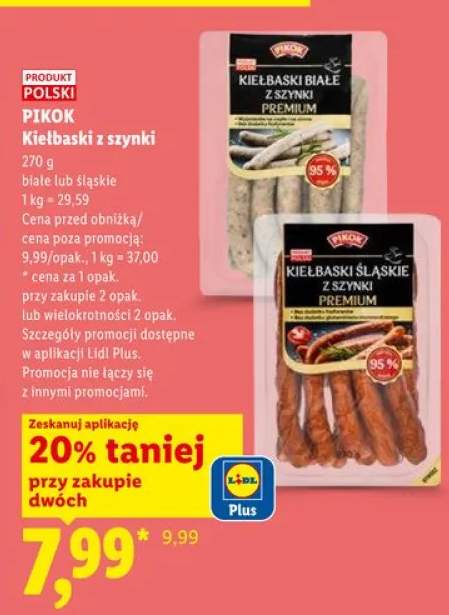 Kiełbaski z szynki PIKOK