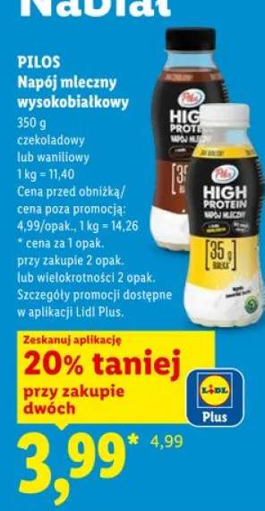Napój mleczny wysokobiałkowy Pilos