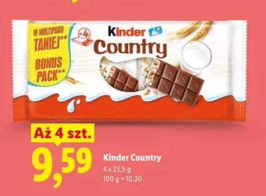 Baton Kinder Country 4-pak 23,5g