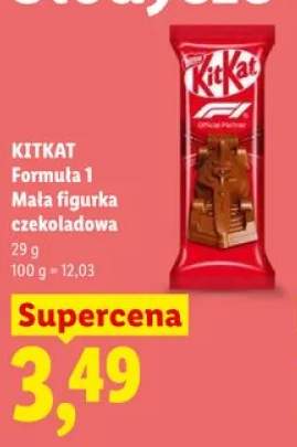 Mała figurka czekoladowa KITKAT Formuła 1