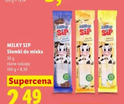 Słomki do mleka MILKY SIP