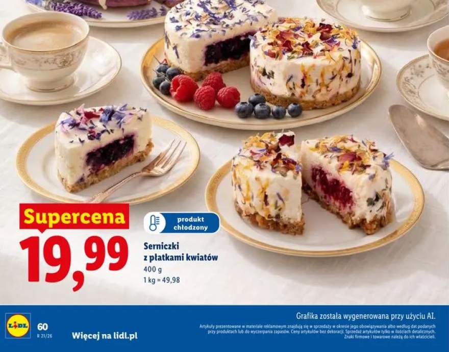 Serniczki z płatkami kwiatów