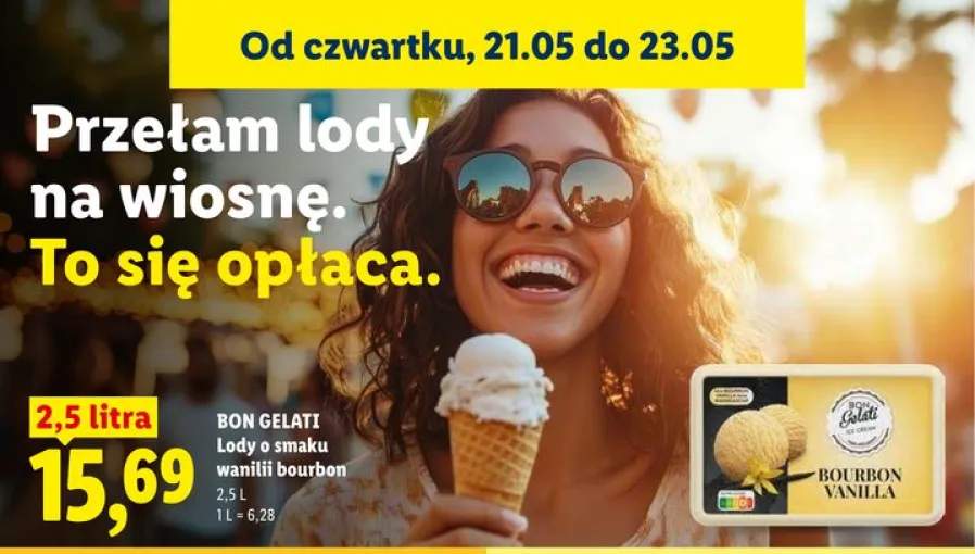 Lody o smaku wanilii bourbon BON GELATI