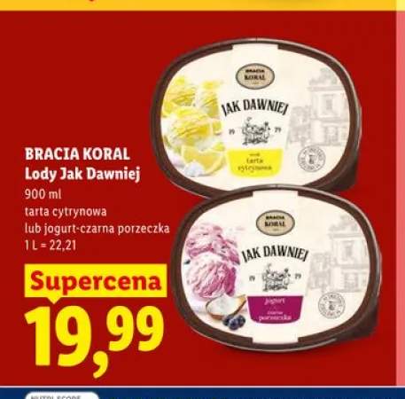 Lody Jak Dawniej BRACIA KORAL tarta cytrynowa