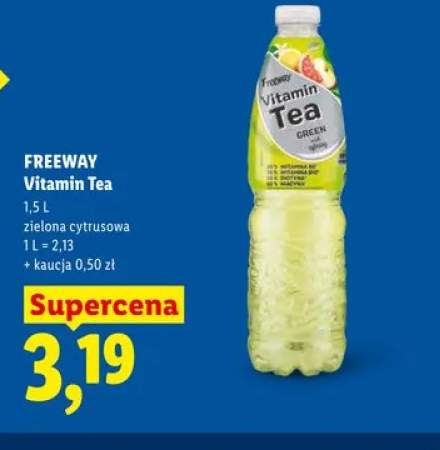 Napój FREEWAY Vitamin Tea zielona cytrusowa