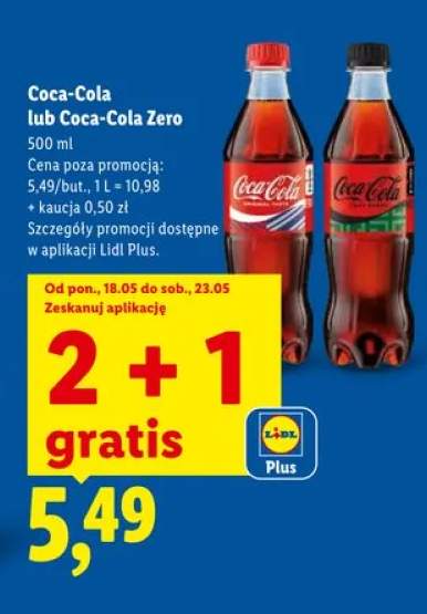 Napój gazowany Coca-Cola Zero