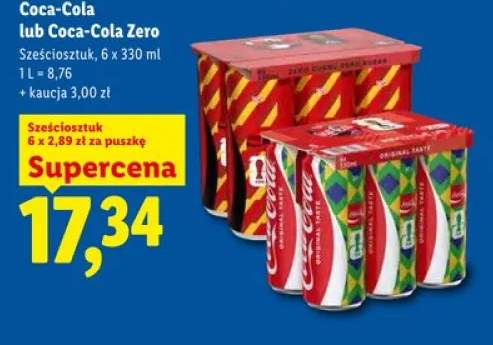 Napój gazowany Coca-Cola Zero 6-pak 330ml