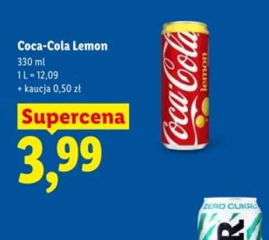 Napój gazowany Coca-Cola Lemon