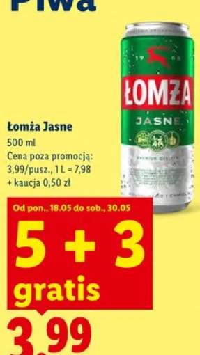 Piwo Łomża Jasne