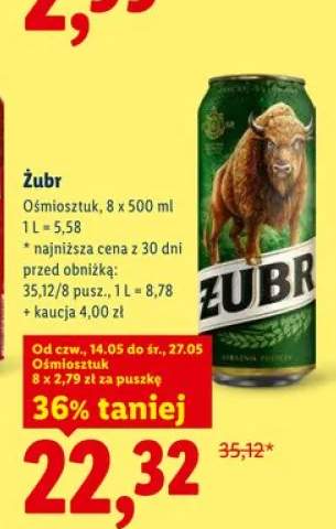 Piwo Żubr 8-pak 500ml