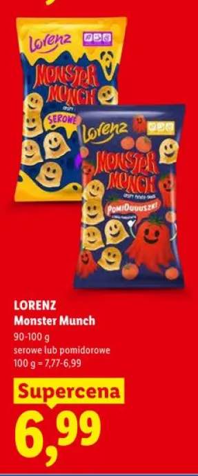 Chrupki Monster Munch Lorenz pomidorowe
