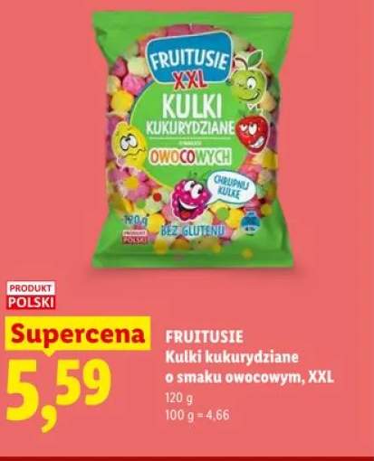 Kulki kukurydziane o smaku owocowym Fruitusie XXL