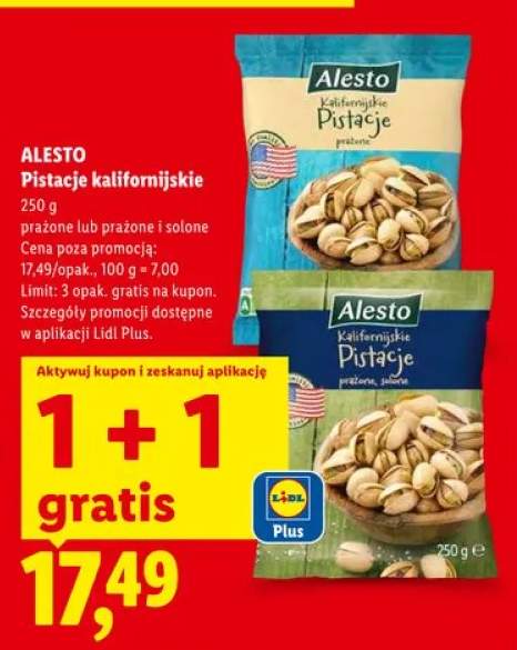 Pistacje kalifornijskie Alesto
