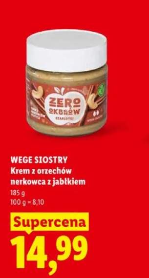 Krem z orzechów nerkowca z jabłkiem WEGE SIOSTRY