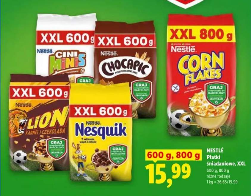 Płatki śniadaniowe Nestlé Cini Minis XXL