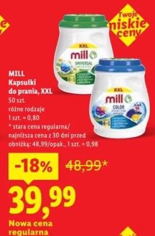 Kapsułki do prania Mill XXL