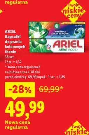 Kapsułki do prania kolorowych tkanin Ariel