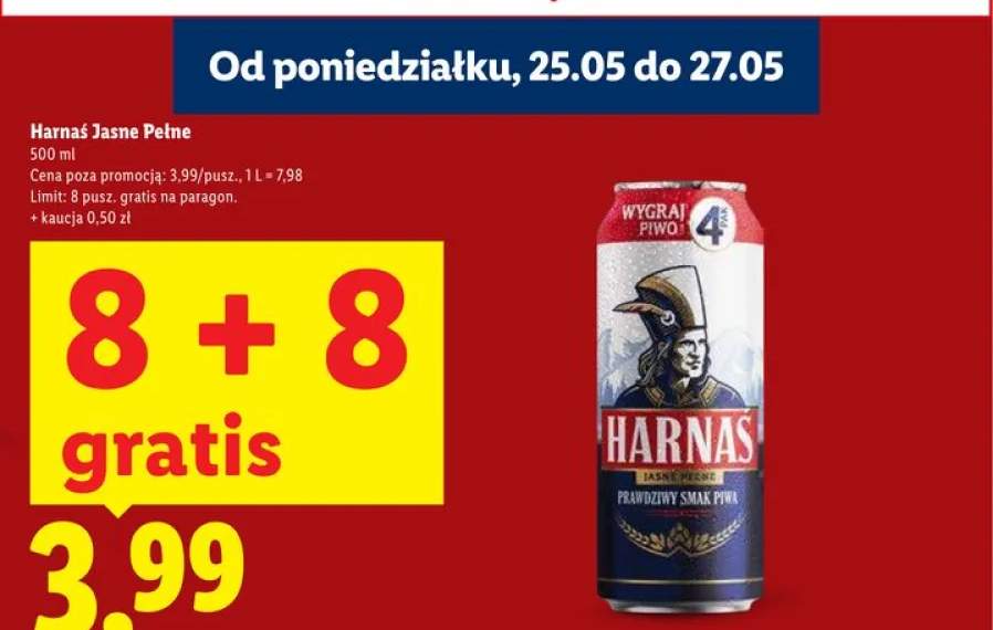 Piwo Harnaś Jasne Pełne