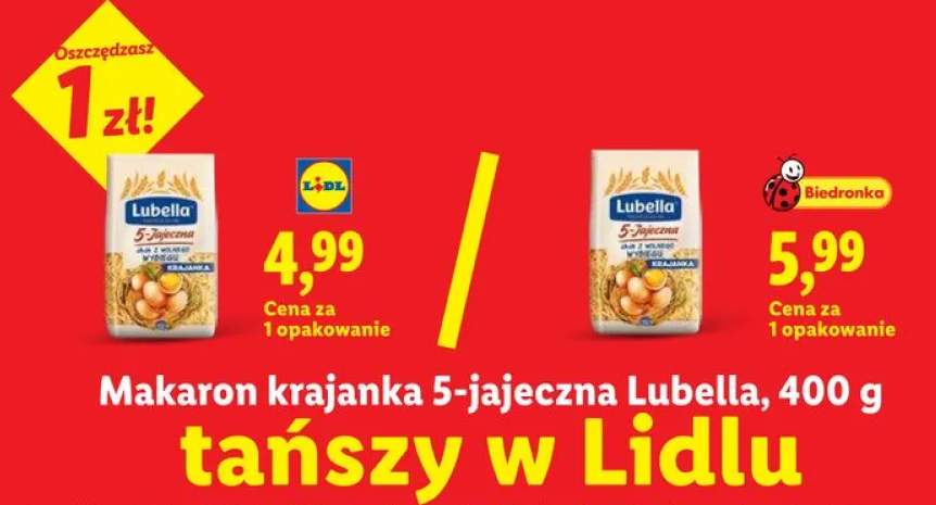 Makaron krajanka 5-jajeczna Lubella