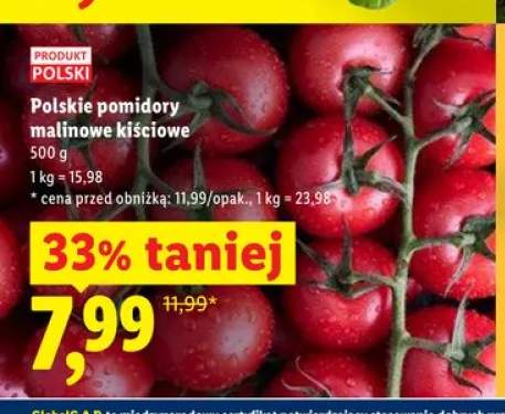 Polskie pomidory malinowe kiściowe