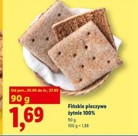 Fińskie pieczywo żytnie 100%