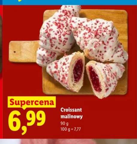 Croissant malinowy