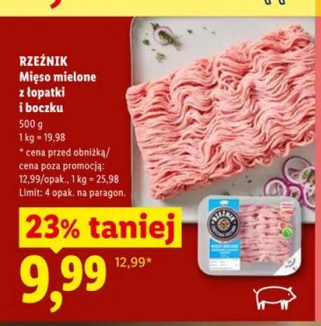 Mięso mielone z łopatki i boczku RZEŹNIK