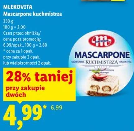 Mascarpone kuchmistrza Mlekovita