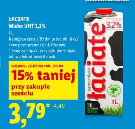 Mleko UHT 3,2% Łaciate