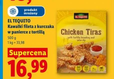 Kawałki fileta z kurczaka w panierce z tortillą El Tequito