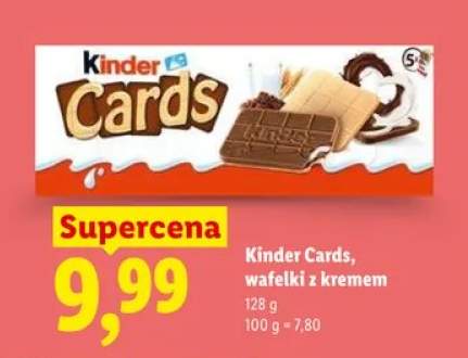 Wafelki z kremem Kinder Cards 5-pak