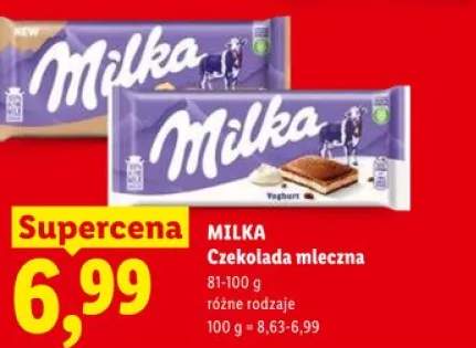 Czekolada mleczna MILKA
