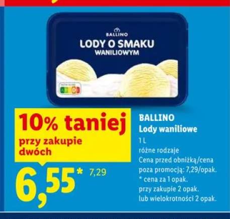 Lody waniliowe BALLINO