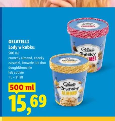 Lody w kubku Gelatelli cookie