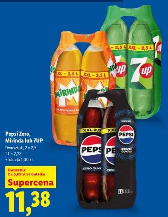 Napój gazowany 7UP 2-pak 2,5l