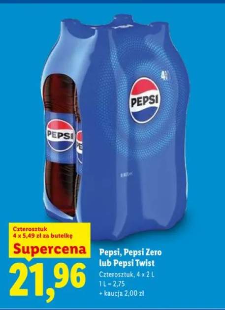 Napój gazowany Pepsi 4-pak 2l