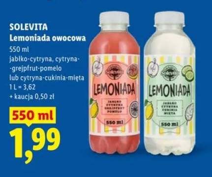Lemoniada owocowa Solevita jabłko-cytryna