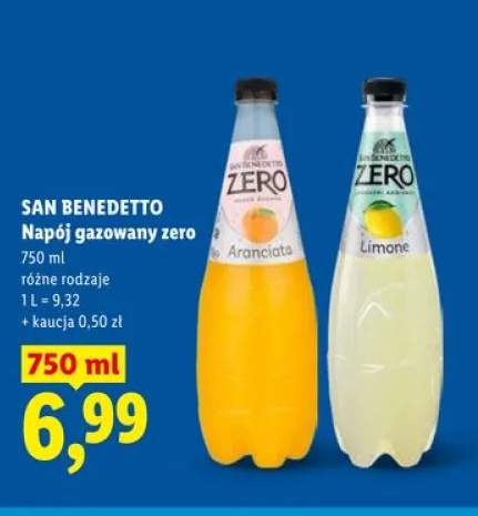 Napój gazowany zero San Benedetto Limone