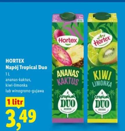 Napój Tropical Duo Hortex ananas-kaktus