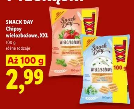 Chipsy wielozbożowe Snack Day XXL smak fromage