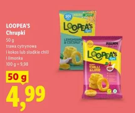 Chrupki LOOPEA'S trawa cytrynowa i kokos